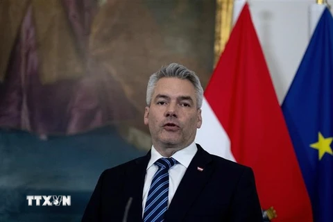 Thủ tướng Áo Karl Nehammer. (Ảnh: AFP/TTXVN)