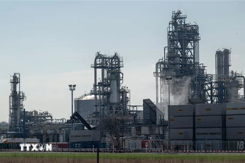 Một trạm nén khí Gazprom. (Ảnh: Bloomberg/TTXVN)