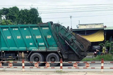 Hiện trường vụ tai nạn. (Nguồn: Báo Giao thông)