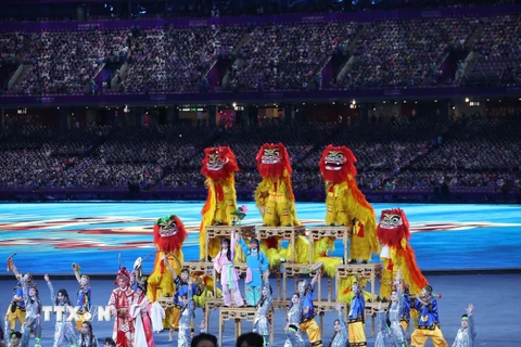 [Photo] Chính thức khai mạc Đại hội Thể thao châu Á - ASIAD 19