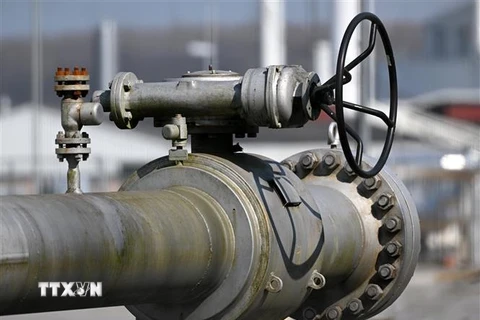 Tổng thống Nga Vladimir Putin đã trao đổi với người đứng đầu Tập đoàn khí đốt Gazprom Alexei Miller về việc tiếp tục cung cấp khí đốt cho Moldova. (Ảnh: AFP/TTXVN)