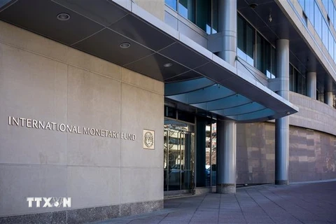 Trụ sở Quỹ Tiền tệ Quốc tế (IMF) tại Washington, DC, Mỹ. (Ảnh: AFP/TTXVN)
