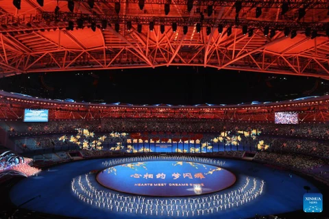 Đại hội Thể thao Người Khuyết tật châu Á lần thứ 4 đã khai mạc tại Sân vận động Trung tâm Thể thao Olympic ở thành phố Hàng Châu. (Nguồn: Xinhua)