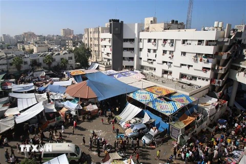 Bệnh viện Al-Shifa ở Gaza, ngày 7/11/2023. (Ảnh: AFP/TTXVN)