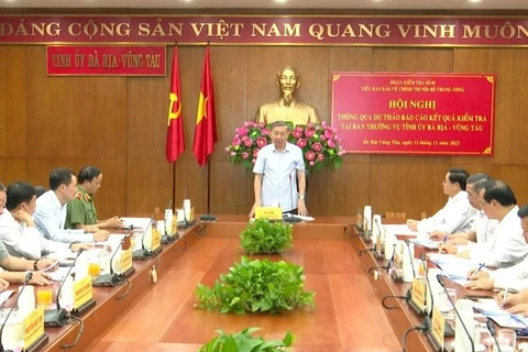 Đại tướng Tô Lâm chủ trì hội nghị. (Nguồn: Báo Pháp luật Thành phố Hồ Chí Minh)