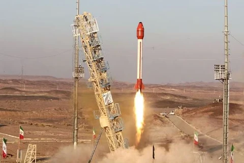 Iran thông báo đã phóng vào không gian một tàu vũ trụ có khoang chứa người. (Nguồn: Reuters)