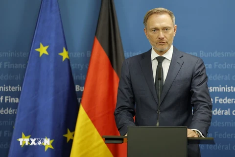 Bộ trưởng Tài chính Đức Christian Lindner. (Ảnh: AFP/TTXVN)