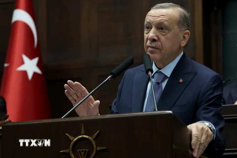 Tổng thống Thổ Nhĩ Kỳ Tayyip Erdogan. (Ảnh: AFP/TTXVN)