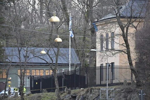 Đại sứ quán Israel ở Stockholm, Thụy Điển. (Nguồn: AP)