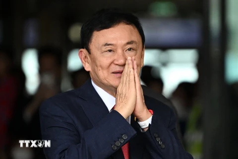 Cựu Thủ tướng Thái Lan Thaksin Shinawatra. (Ảnh: AFP/TTXVN)