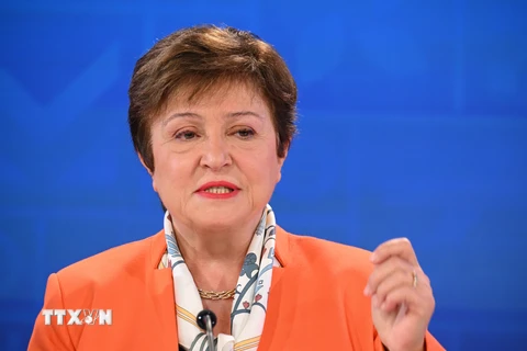 Tổng Giám đốc Quỹ Tiền tệ Quốc tế (IMF) Kristalina Georgieva. (Ảnh: AFP/TTXVN)