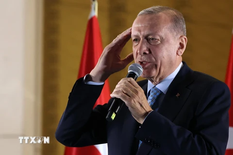 Tổng thống Thổ Nhĩ Kỳ Recep Tayyip Erdogan. (Ảnh: AFP/TTXVN)