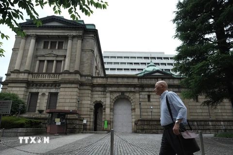 Trụ sở Ngân hàng Trung ương Nhật Bản (BOJ) tại thủ đô Tokyo. (Ảnh: AFP/ TTXVN)