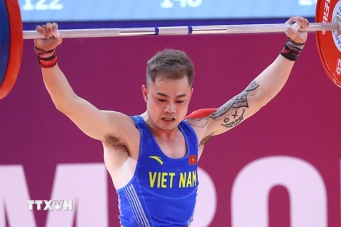 Vận động viên cũng đã từng thi đấu thành công tại SEA Games 32. (Ảnh: TTXVN)