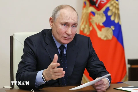 Tổng thống Nga Vladimir Putin. (Ảnh: AFP/TTXVN)