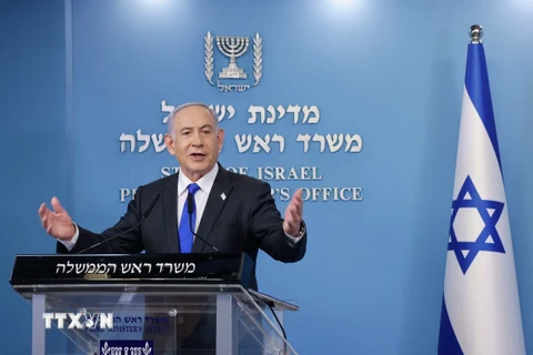 Thủ tướng Israel Benjamin Netanyahu. (Ảnh: THX/TTXVN)