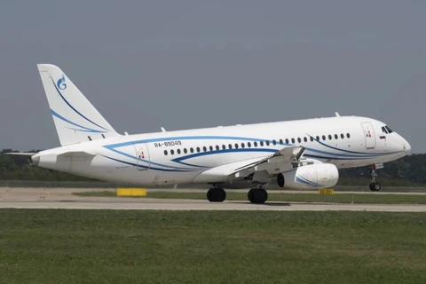 Máy bay Sukhoi Superjet 100. (Nguồn: AP)