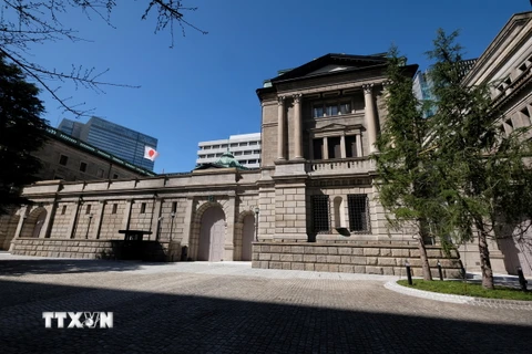 Trụ sở Ngân hàng Trung ương Nhật Bản (BOJ) ở Tokyo. (Ảnh: AFP/TTXVN)