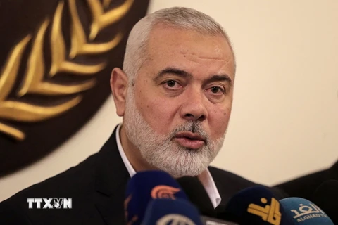 Lãnh đạo phong trào Hồi giáo Hamas Ismail Haniyeh. (Ảnh: Getty Images/TTXVN)