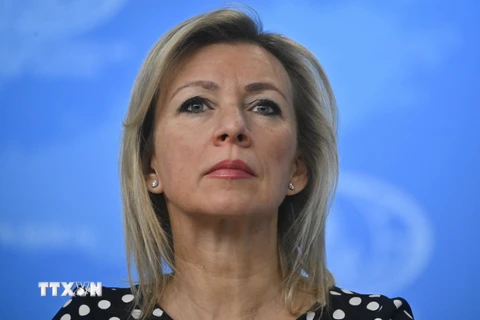 Người phát ngôn Bộ Ngoại giao Nga Maria Zakharova. (Ảnh: AFP/TTXVN)