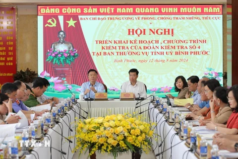 Phó Thủ tướng Chính phủ Lê Thành Long quán triệt nội dung làm việc. (Ảnh: TTXVN phát)