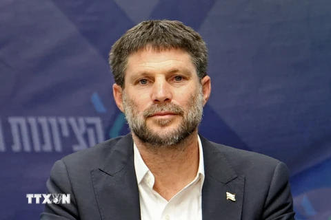 Bộ trưởng Tài chính Israel Bezalel Smotrich. (Ảnh: AFP/TTXVN)