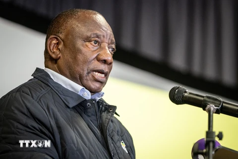 Tổng thống Nam Phi Cyril Ramaphosa. (Ảnh: THX/TTXVN)