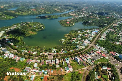 Một góc thành phố Gia Nghĩa, tỉnh Đắk Nông. (Ảnh: Hưng Thịnh/Vietnam+)