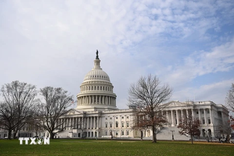 Tòa nhà Quốc hội Mỹ tại Washington, DC. (Ảnh: AFP/TTXVN)