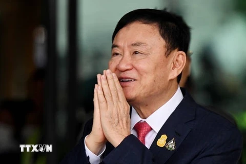 Cựu Thủ tướng Thái Lan Thaksin Shinawatra tại thủ đô Bangkok, Thái Lan, ngày 22/8/2023. (Ảnh: Getty Images/TTXVN)