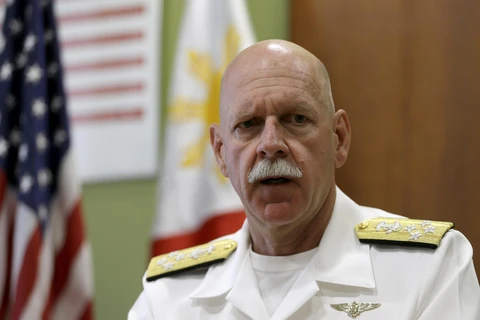 Đô đốc Scott H. Swift chia sẻ cam kết về một trật tự quốc tế dựa trên các quy tắc, về an ninh hàng hải và ổn định theo cách có lợi cho sự thịnh vượng đang gia tăng ở tất cả các quốc gia trong khu vực. (Ảnh: news.yahoo.com)