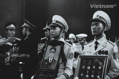 Di ảnh của Đại tá Lê Kiêm Toàn. (Ảnh: Minh Sơn/Vietnam+)