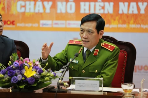 Thiếu tướng Đoàn Việt Mạnh, Cục trưởng Cục Cảnh sát Phòng cháy chữa cháy và cứu nạn cứu hộ (C66 - Bộ Công an). (Ảnh: PV/Vietnam+)