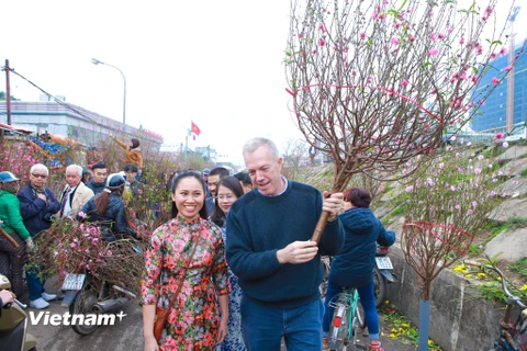 Đi chợ hoa Quảng An, Đại sứ Mỹ tâm sự kế hoạch nghỉ Tết Nguyên đán