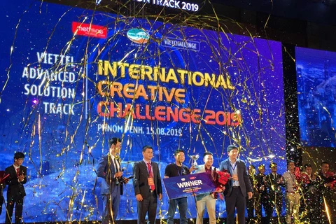 VVN AI đến từ Việt Nam đã giành giải Nhất cuộc thiViettel Advanced Solution Track 2019. (Ảnh: Viettel)