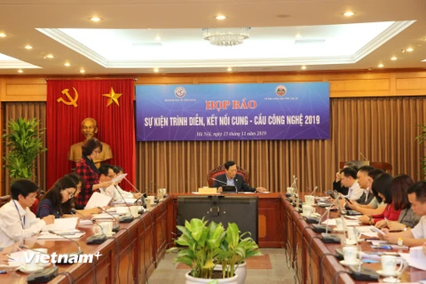 Bộ Khoa học và Công nghệ phối hợp với Ủy ban Nhân dân tỉnh Gia Lai đã tổ chức Họp báo sự kiện TechDemo Gia Lai 2019. (Ảnh: Minh Sơn/Vietnam+)