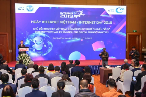 Hội thảo Internet Day 2019 đã chính thức khai mạc tại Hà Nội. (Ảnh: Minh Sơn/Vietnam+)