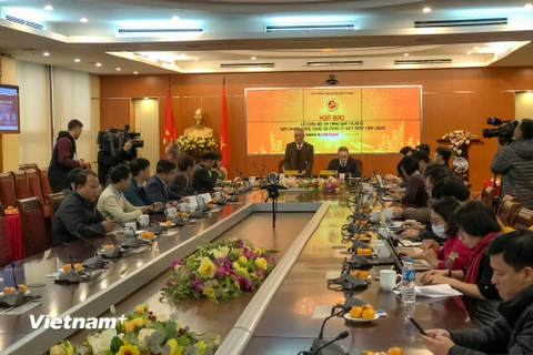 Đây là năm đầu tiên Bộ Thông tin và Truyền thông tổ chức Giải thưởng 'Sản phẩm công nghệ số Make in Viet Nam'. (Ảnh: Minh Sơn/Vietnam+)