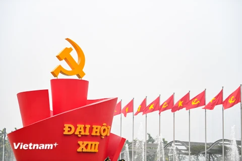 Ngày 21/1, công tác chuẩn bị cho Đại hội Đảng toàn quốc lần thứ XIII tại Trung tâm Hội nghị Quốc gia đã hoàn tất. (Ảnh: PV/Vietnam+)