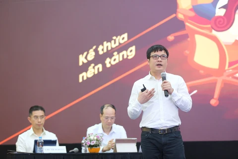 Ông Nguyễn Văn Khoa - Tổng Giám đốc FPT cho biết: 'Năm 2020 là cơ hội chưa từng có cho FPT'. (Ảnh: Minh Sơn/Vietnam+)
