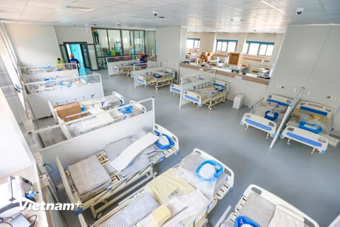Bệnh viện dự kiến huy động khoảng 1.000 nhân viên y tế gồm 272 bác sỹ và 680 điều dưỡng để phục vụ các bệnh nhân COVID-19. (Ảnh: Minh Sơn/Vietnam+)