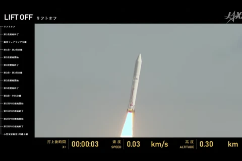 Tên lửa Epsilon số 5 đã được phóng vào quỹ đạo, (Ảnh chụp màn hình)