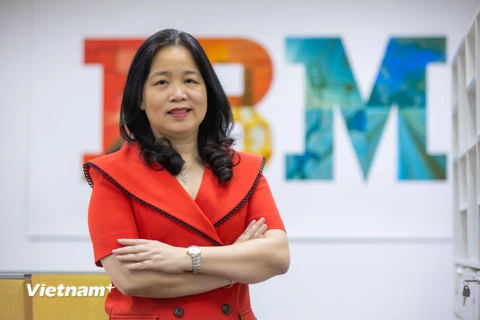 Bà Phạm Thị Thu Diệp là 'nữ tướng' đầu tiên của IBM tại Việt Nam. (Ảnh: Minh Sơn/Vietnam+)