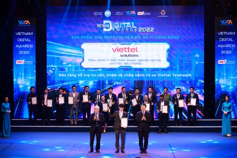 Viettel giành 4 giải thưởng quan trọng hàng đầu của Giải thưởng Quốc gia về Chuyển đổi số. (Ảnh: Viettel)