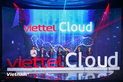 Viettel chính thức ra mắt hệ sinh thái Viettel Cloud. (Ảnh: Minh Sơn/Vietnam+)