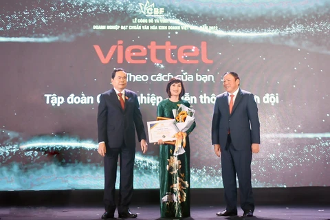 Viettel là doanh nghiệp viễn thông đầu tiên đạt chuẩn văn hóa kinh doanh. (Ảnh: Viettel)
