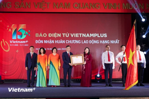 Báo VietnamPlus nhận Huân chương Lao động hạng Nhất, ra mắt giao diện mới