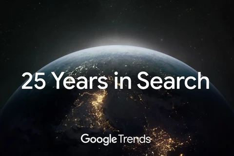 Những từ khóa được tìm kiếm nhiều nhất trên Google 25 năm qua