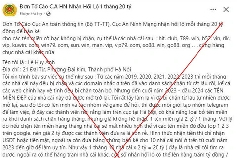 Cảnh giác trước Fake News về công tác phòng chống tội phạm đánh bạc qua mạng