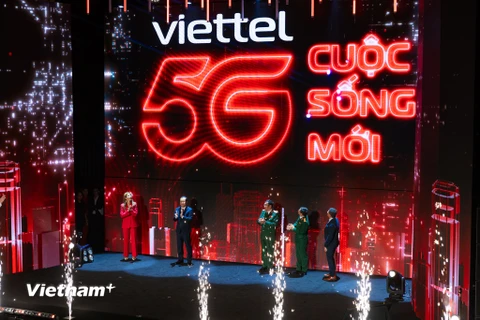 Viettel chính thức cung cấp mạng 5G đầu tiên tại Việt Nam. (Ảnh: Minh Sơn/Vietnam+)